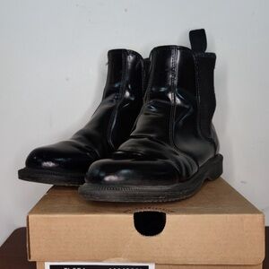 FLORA Chelsea Boots Dr Marten Doc size uk 5 Canadian 7.5/8 Black Vegan Leather